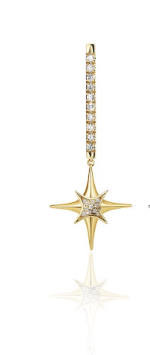 Stellar Pave Diamonds & Emerald Earrings