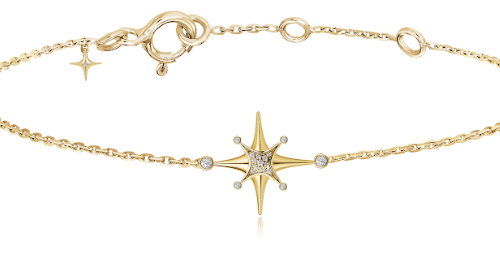 Stellar Diamonds with Enamel Bracelet