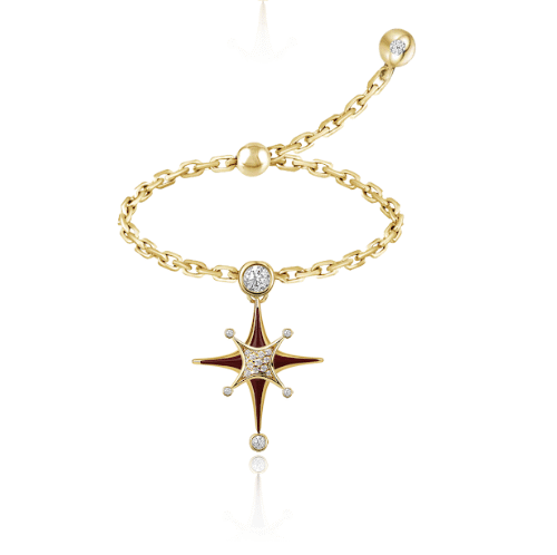 Stellar Diamonds with Enamel Chain Ring